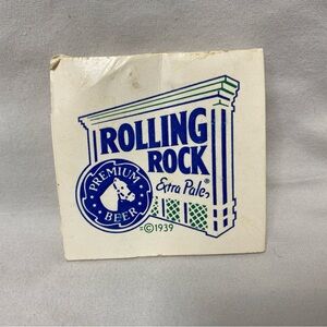 Rolling Rock Vintage White Wooden Golf Tees 4 Pack